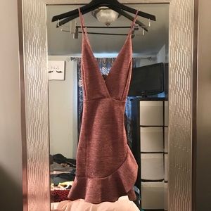 Blush sparkle party dress